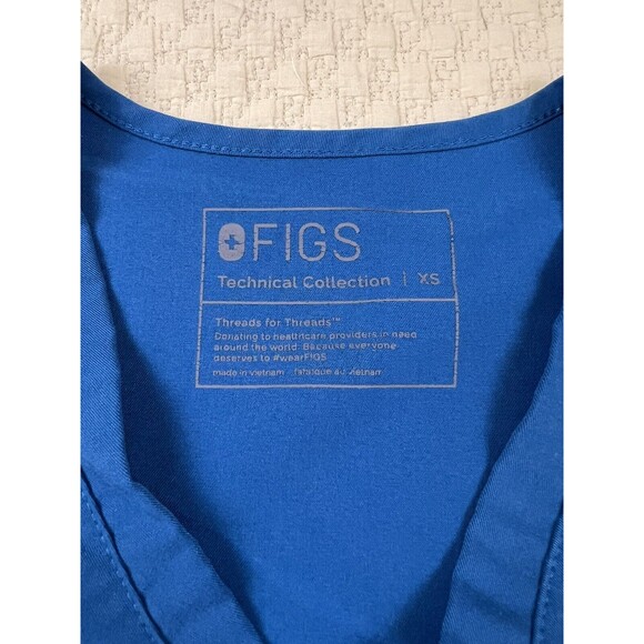 FIGS Catarina Scrub Top One-Pocket‎ Technical Collection Blue Sz XS - Picture 3 of 8